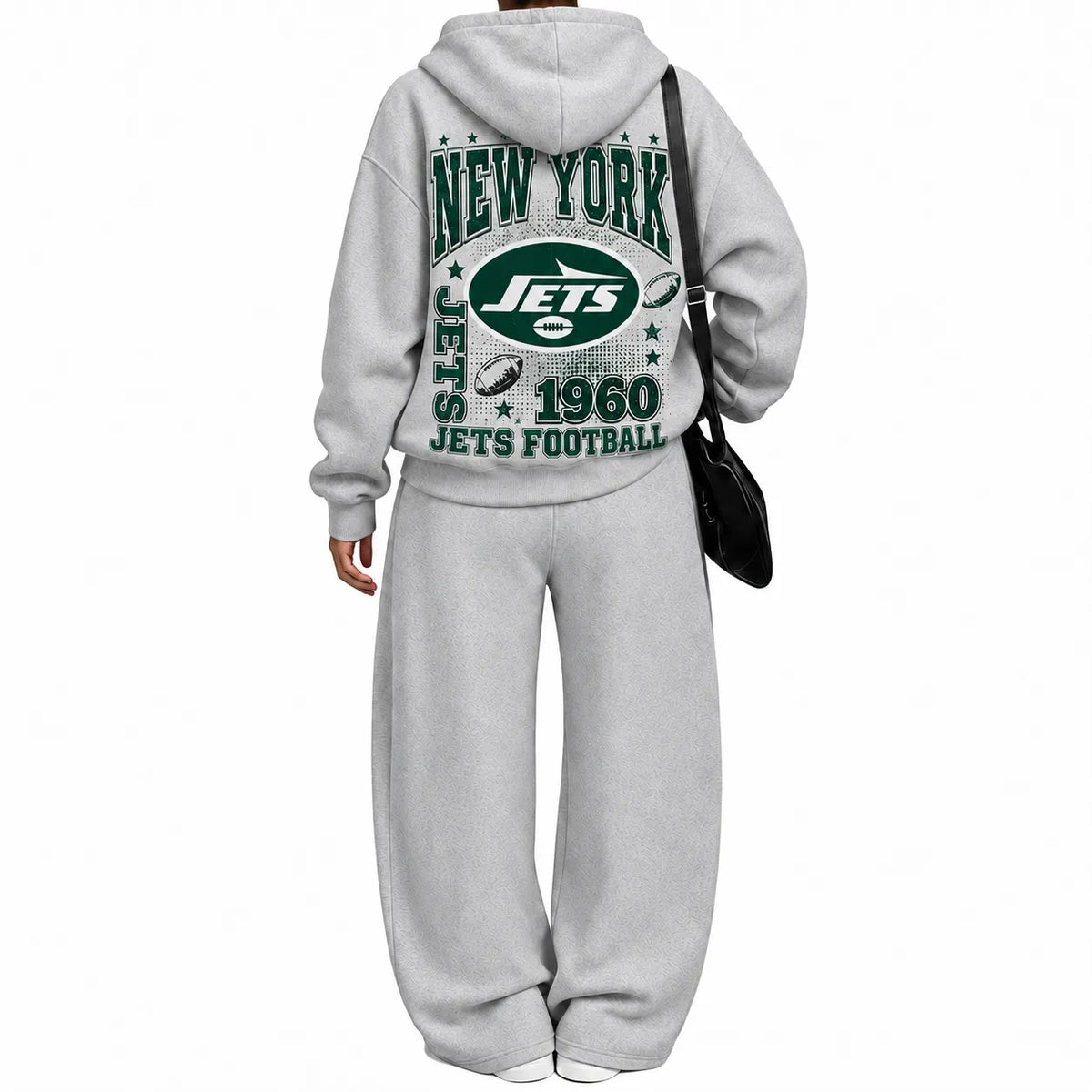 New York Jets-Vintage Plush Hoodie set