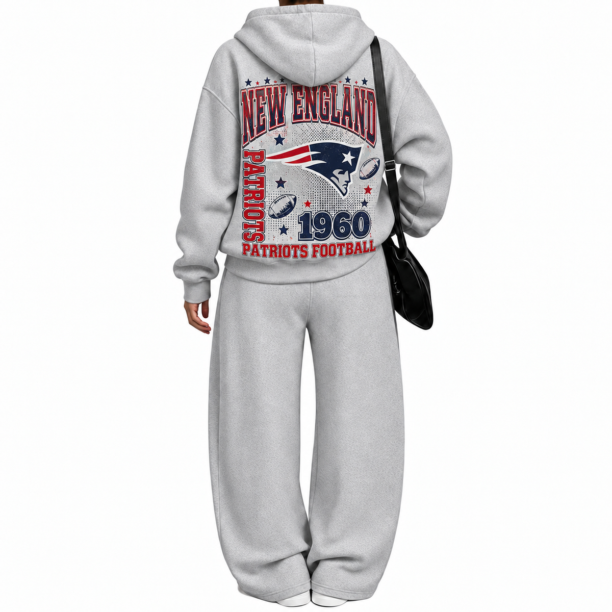 New England Patriots-Vintage Plush Hoodie set
