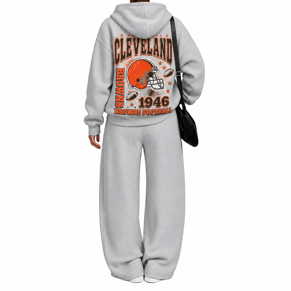 Cleveland Browns-Vintage Plush Hoodie set