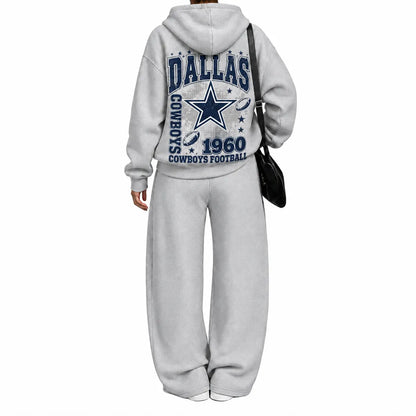 Dallas Cowboys-Vintage Plush Hoodie set