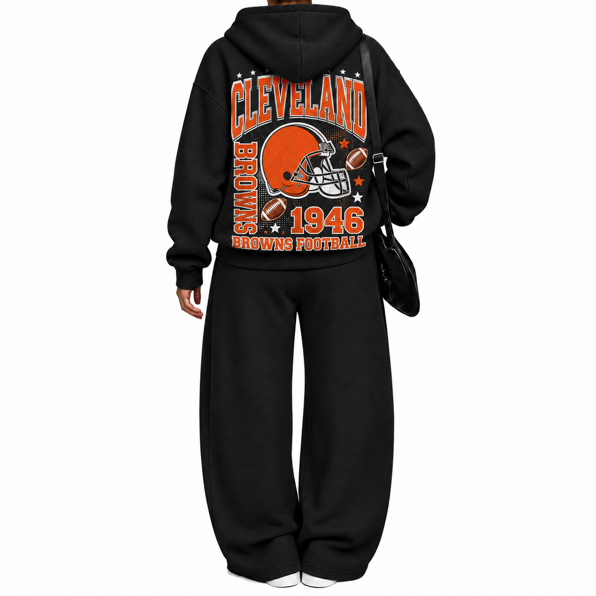 Cleveland Browns-Vintage Plush Hoodie set