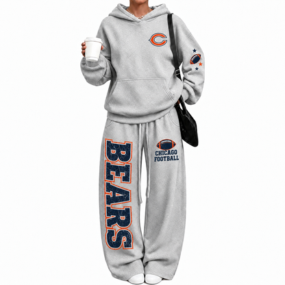 Chicago Bears-Vintage Plush Hoodie set