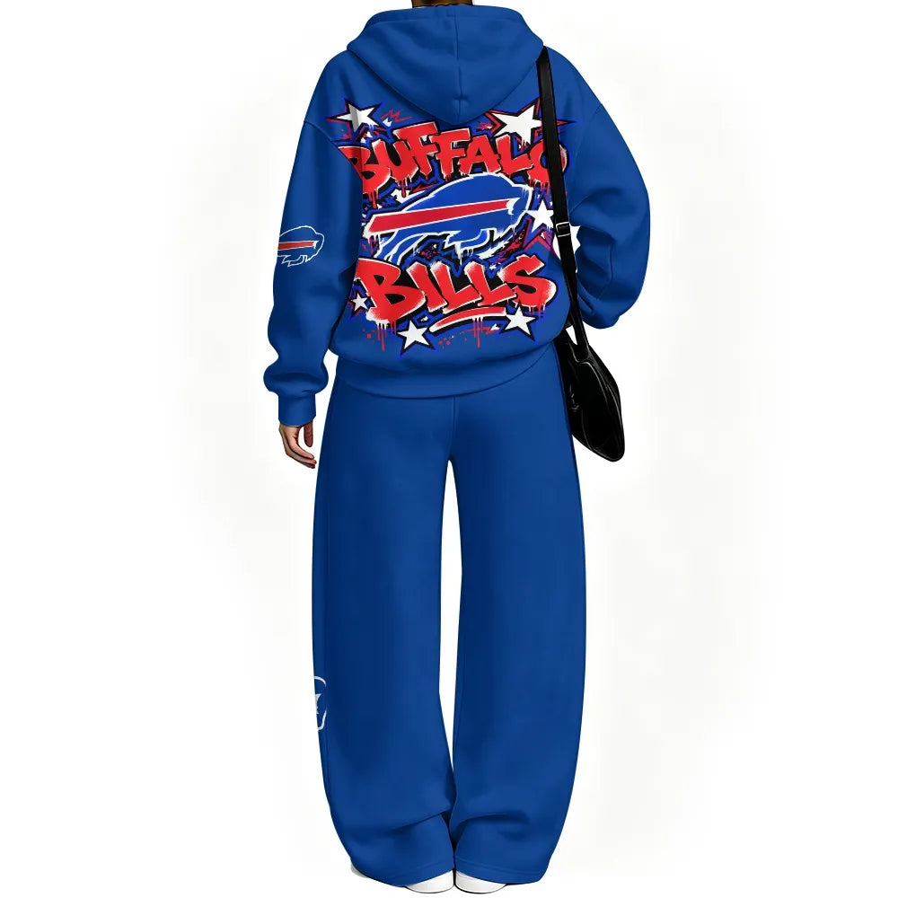 Buffalo Bills Vintage Plush Hoodie set | NFL