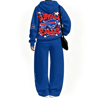 Buffalo Bills Vintage Plush Hoodie set | NFL