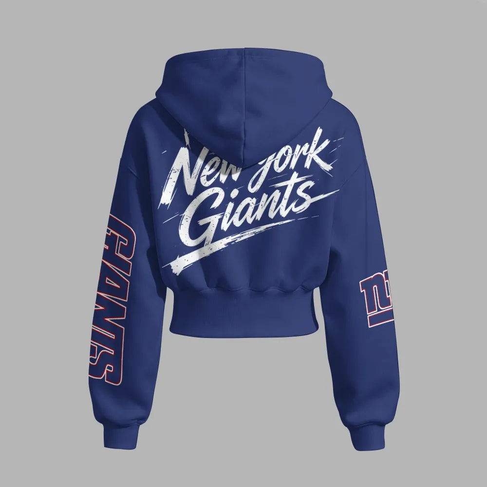 New York Giants Zip-up hooded jacket and elastic-waist pants set | NFL