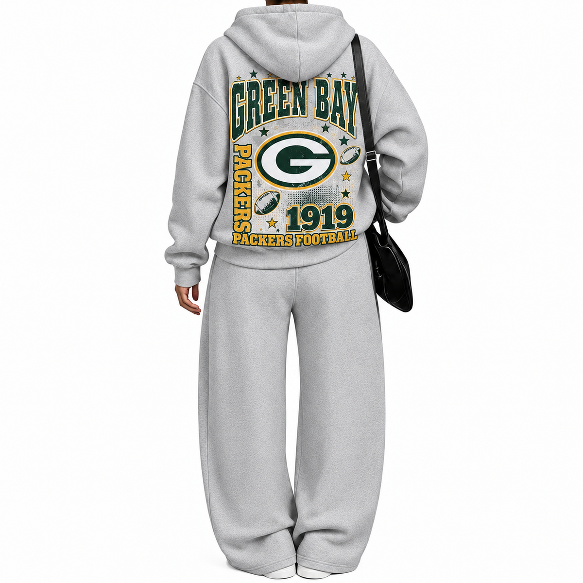 Green Bay Packers-Vintage Plush Hoodie set