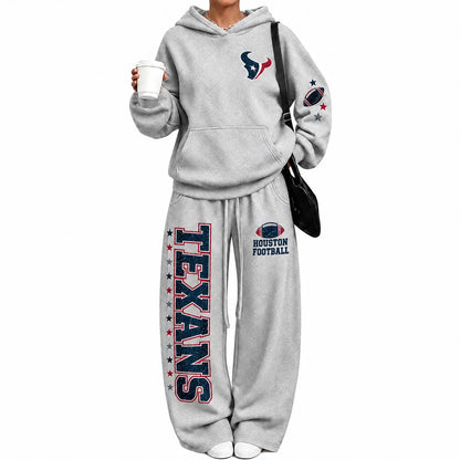 Houston Texans-Vintage Plush Hoodie set