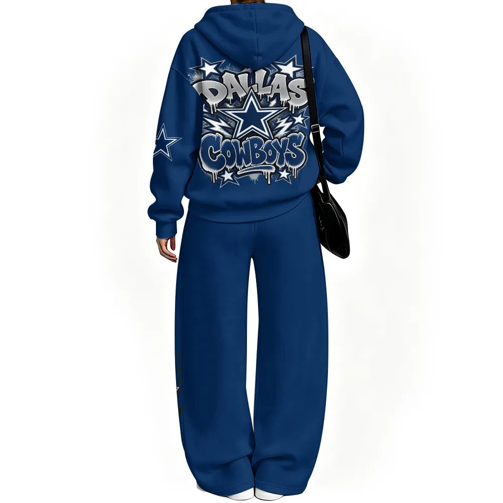 Dallas Cowboys Vintage Plush Hoodie set | NFL