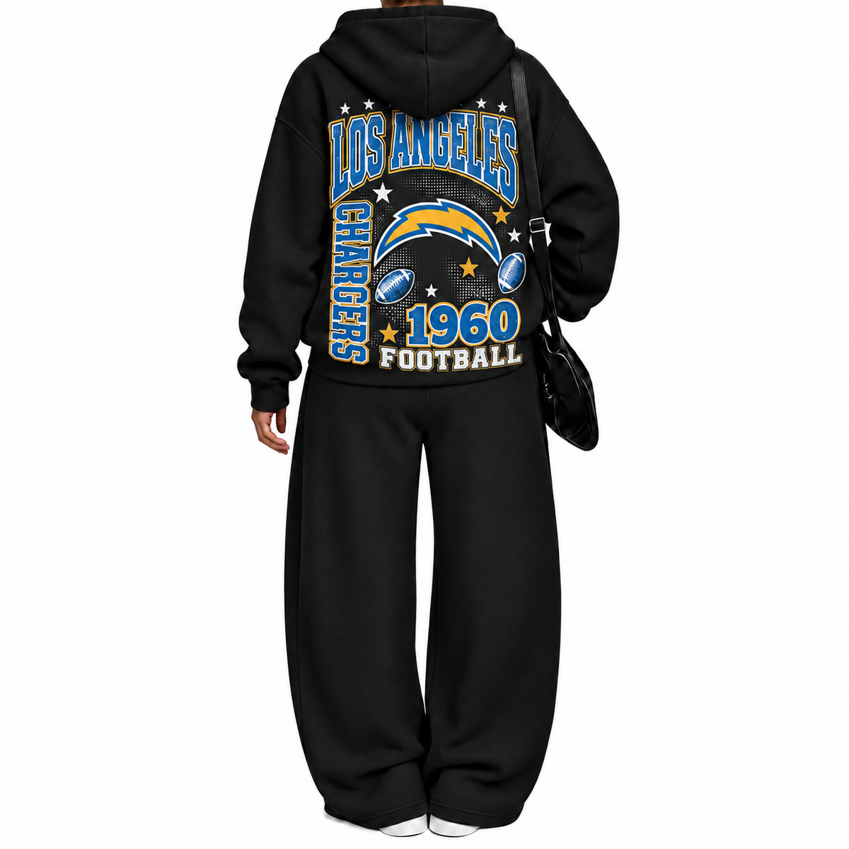 Los Angeles Chargers-Vintage Plush Hoodie set
