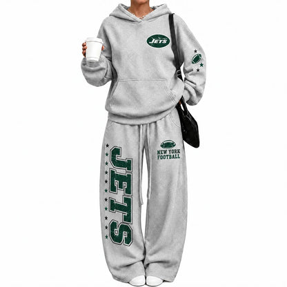 New York Jets-Vintage Plush Hoodie set