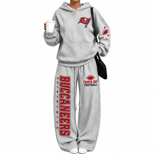 Tampa Bay Buccaneers-Vintage Plush Hoodie set