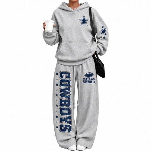Dallas Cowboys-Vintage Plush Hoodie set