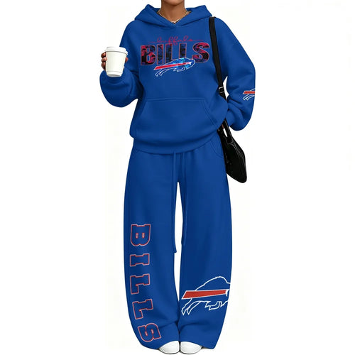 Buffalo Bills Vintage Plush Hoodie set | NFL