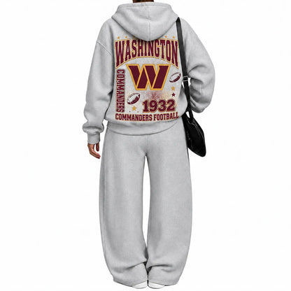 Washington Commanders-Vintage Plush Hoodie set