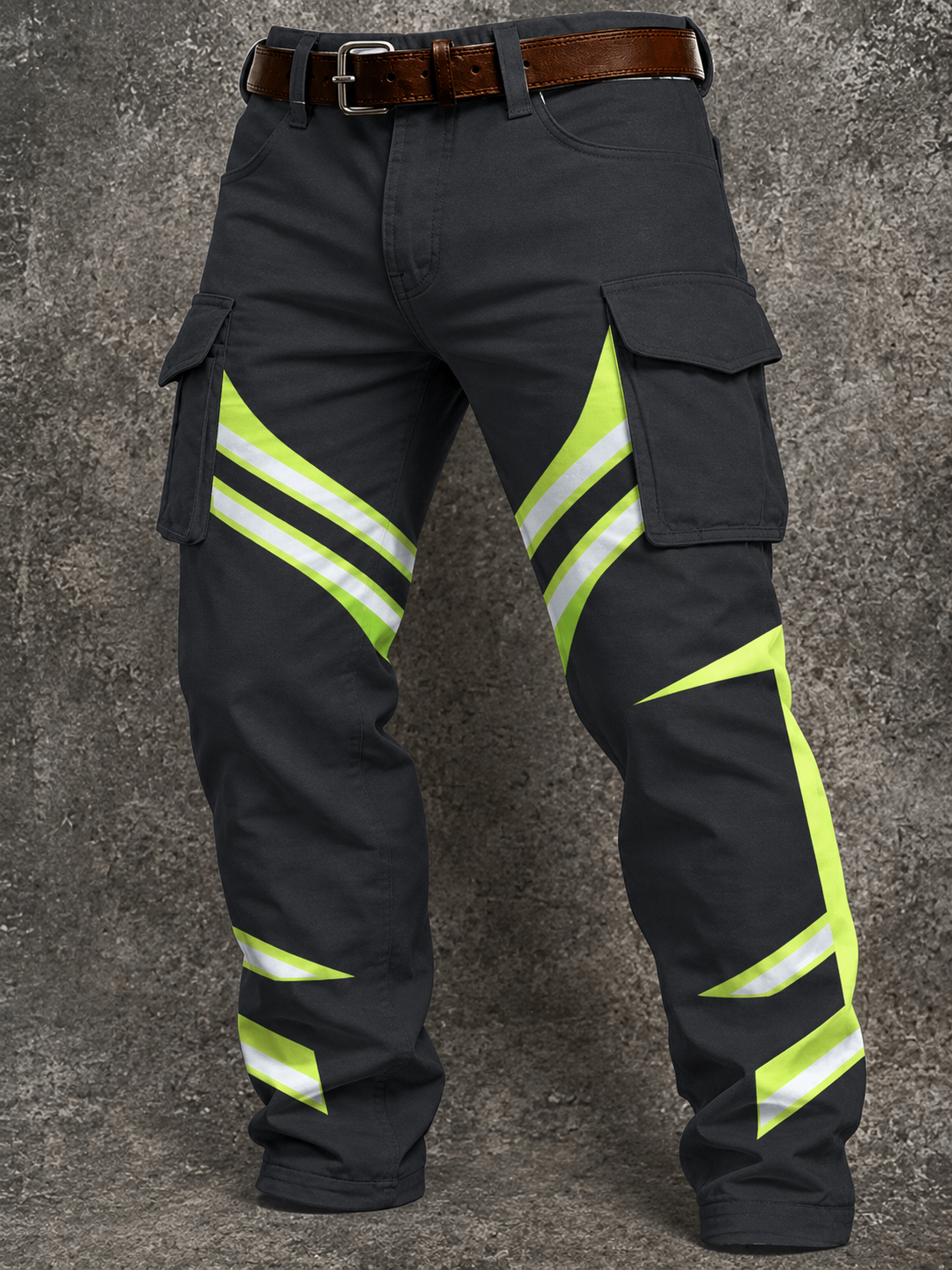 Men's Casual Button Long Pants with Pockets