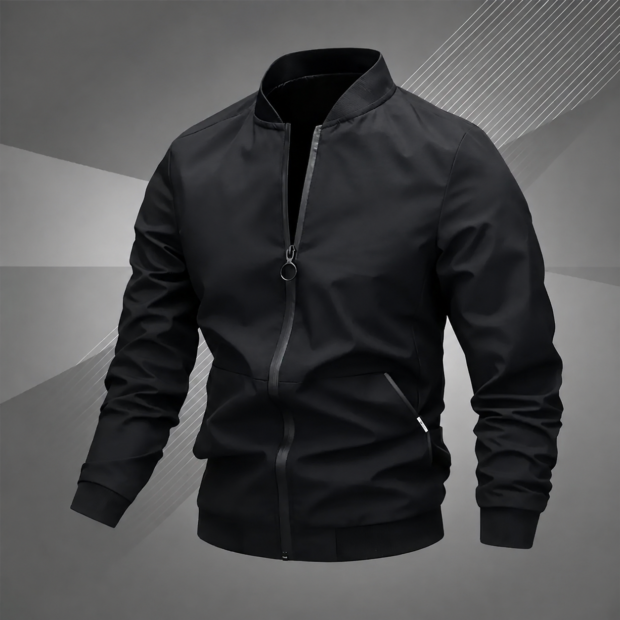 Men's Fashion Zip Up Coats