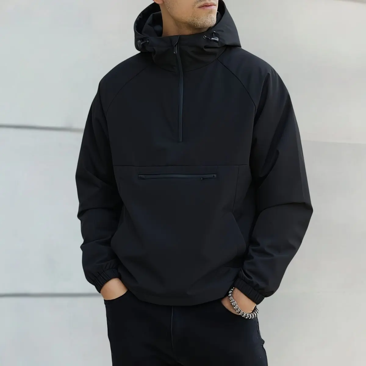 Men's Hoodie - Zippered Pockets