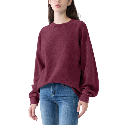 Vintage Acid Wash Oversized Crewneck Sweatshirt