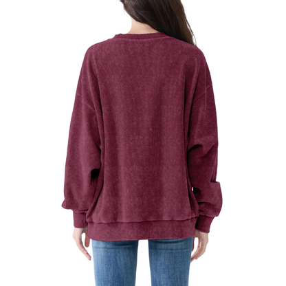 Vintage Acid Wash Oversized Crewneck Sweatshirt
