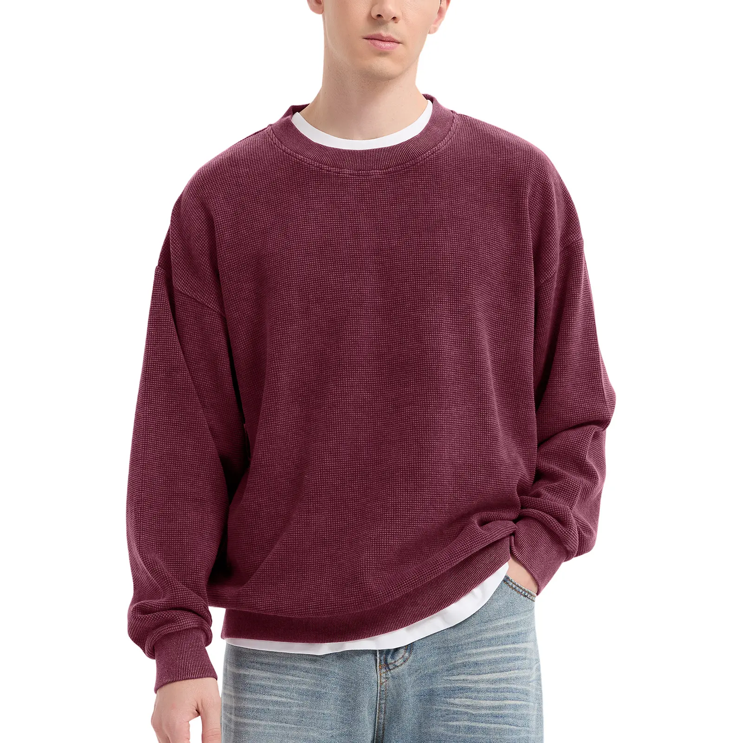 Vintage Acid Wash Oversized Crewneck Sweatshirt