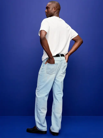 Men's Structured Loose Non-Stretch Jeans