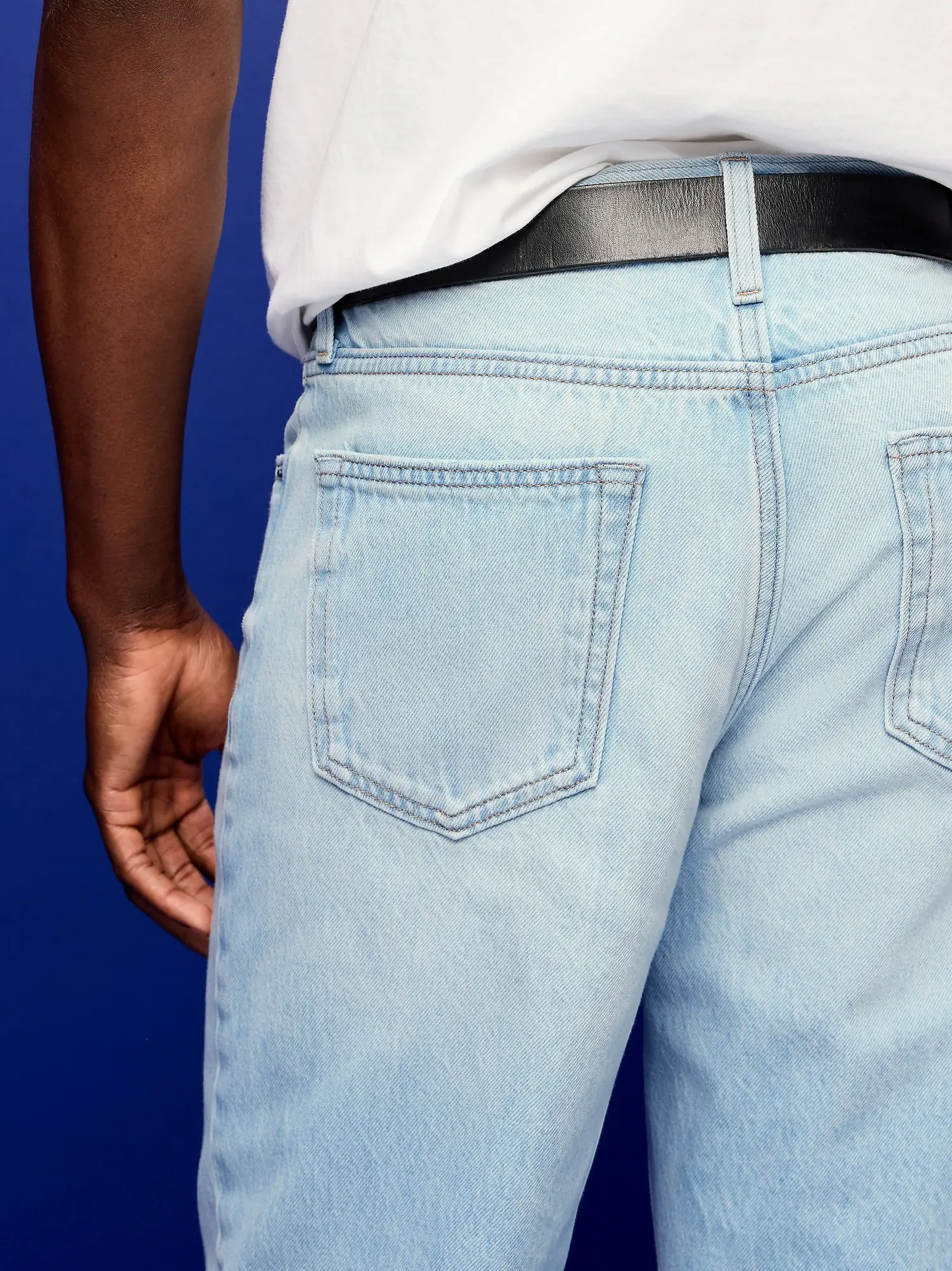 Men's Structured Loose Non-Stretch Jeans