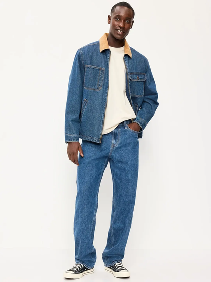 Men's Structured Loose Non-Stretch Jeans