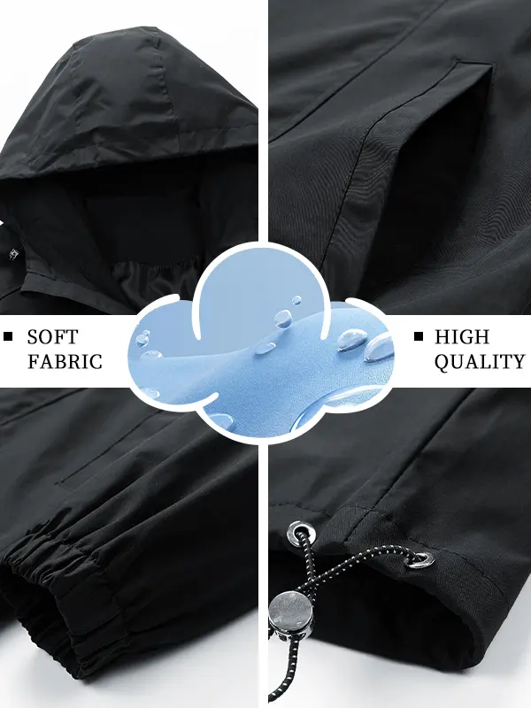 Men’s Lightweight Waterproof Hooded Jacket