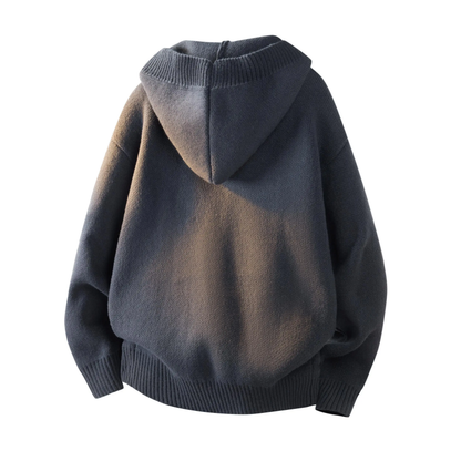 Men's Heavyweight Button Hooded Sweatshirt serenecsn