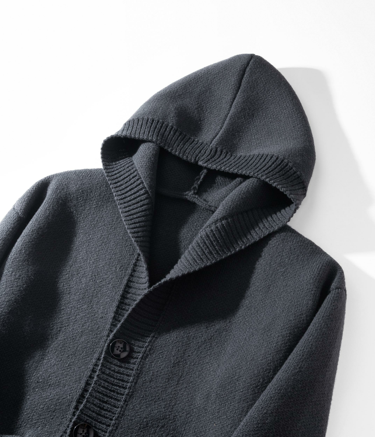 Men's Heavyweight Button Hooded Sweatshirt serenecsn