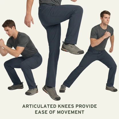 Men's Water-Repellent Stretch Hiking Pants with UPF 50+