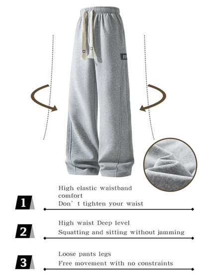 Men’s Cotton Wide-Leg Sweatpants