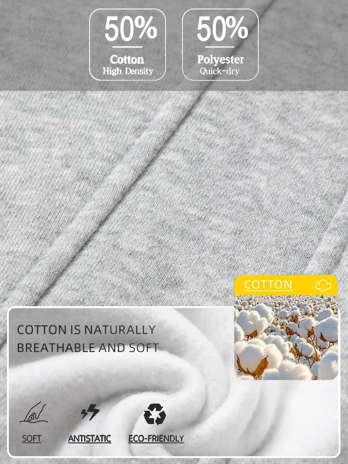 Men’s Cotton Wide-Leg Sweatpants