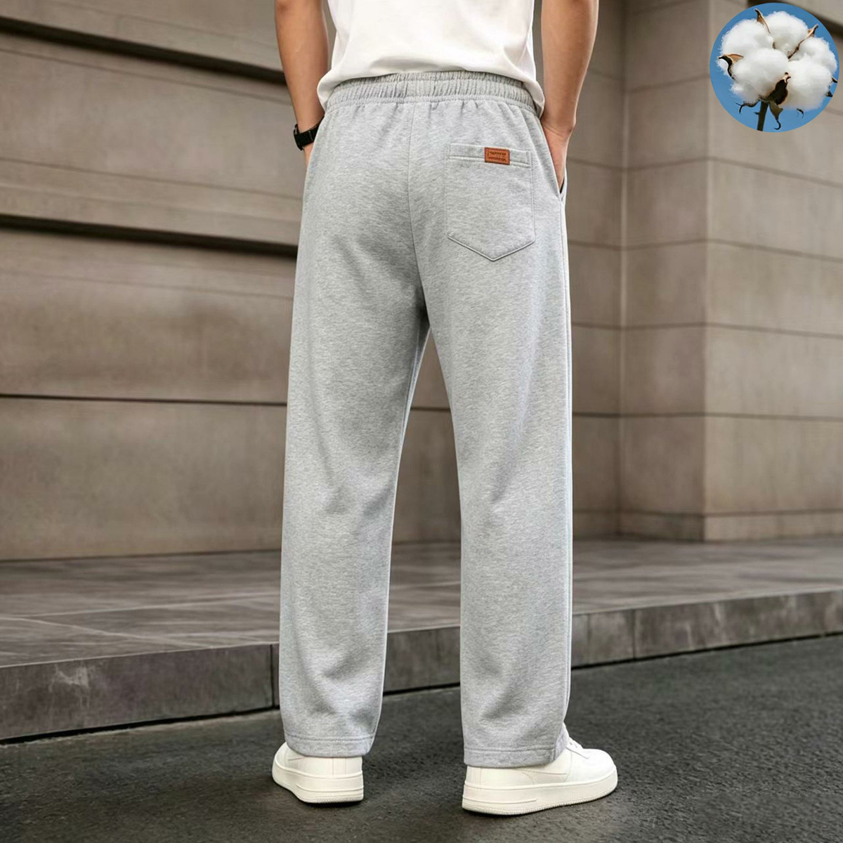 Men’s Cotton Wide-Leg Sweatpants