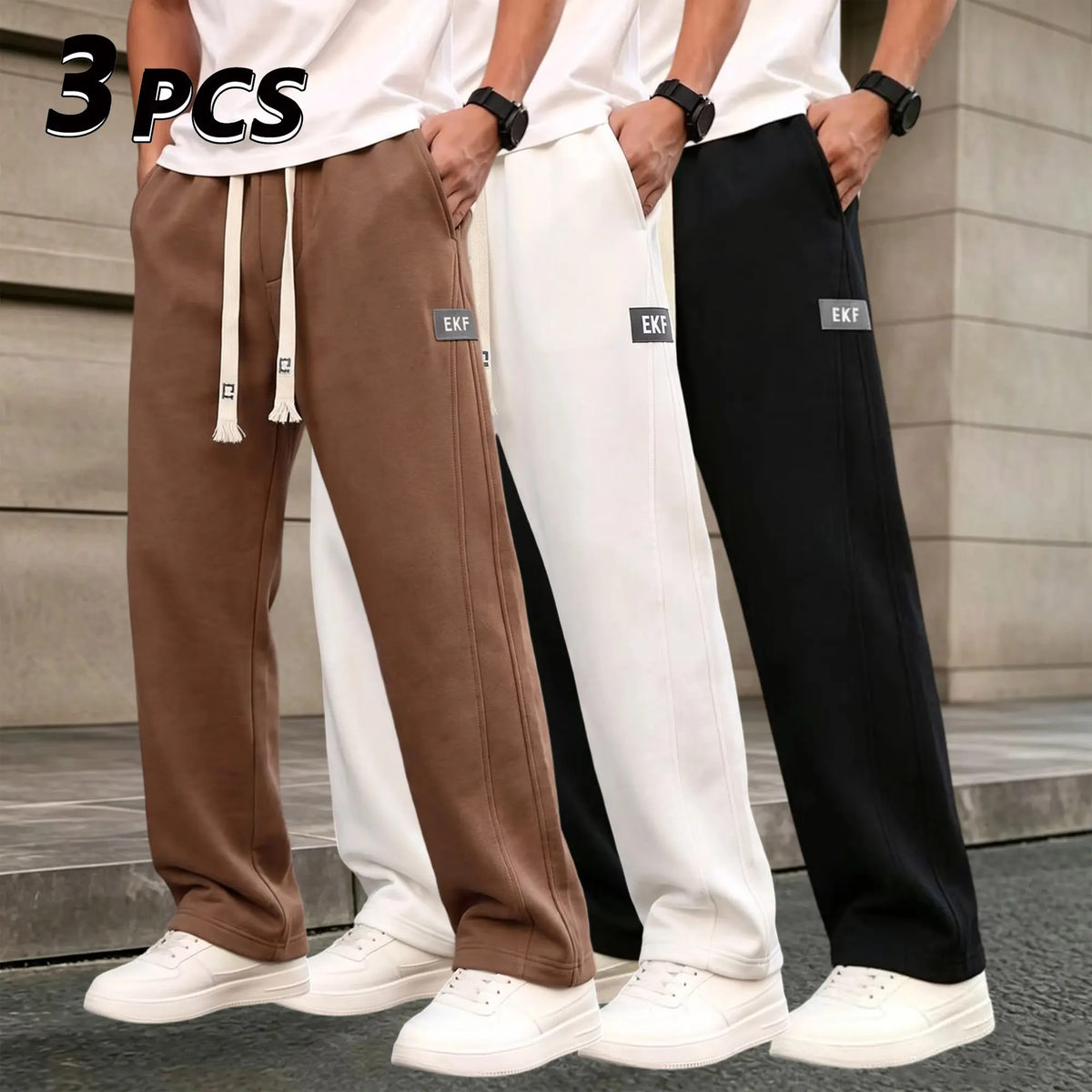 Men’s Cotton Wide-Leg Sweatpants