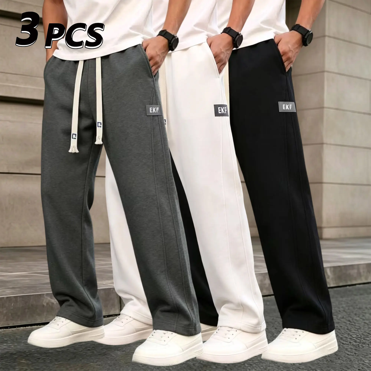 Men’s Cotton Wide-Leg Sweatpants