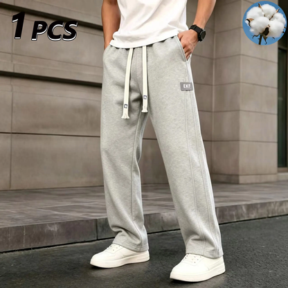 Men’s Cotton Wide-Leg Sweatpants