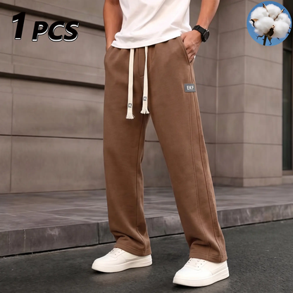 Men’s Cotton Wide-Leg Sweatpants
