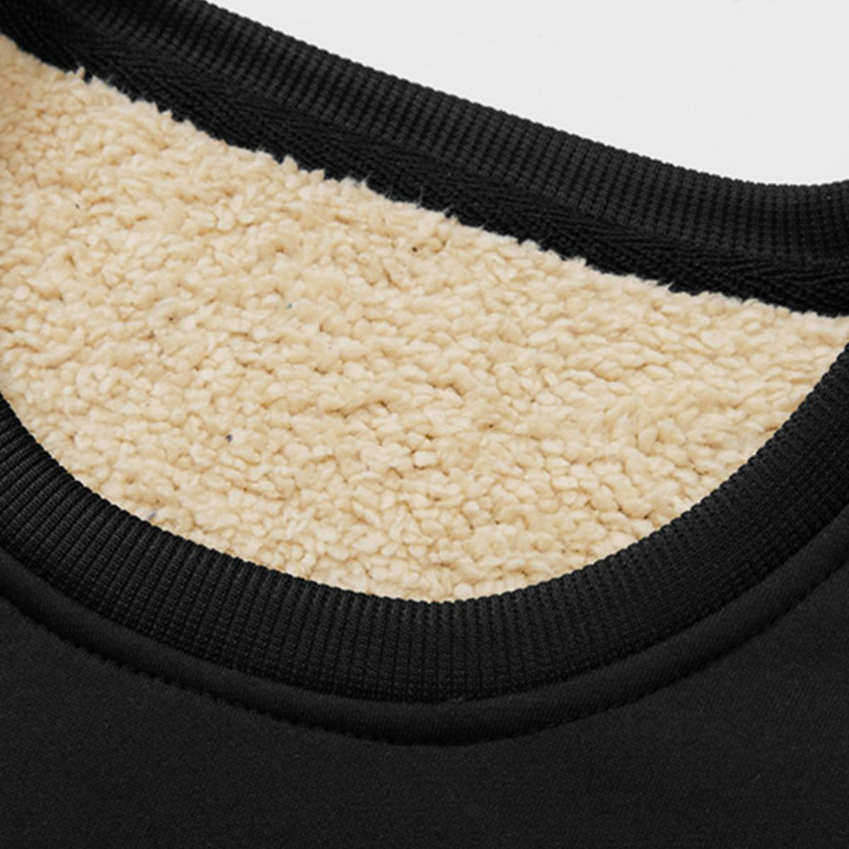 Men's Fleece-Lined Warm Pullover Sweatshirt