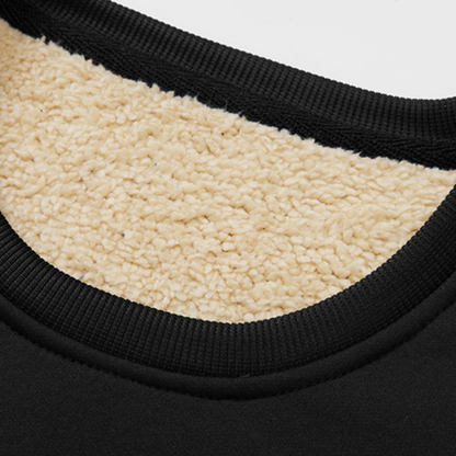 Men's Fleece-Lined Warm Pullover Sweatshirt