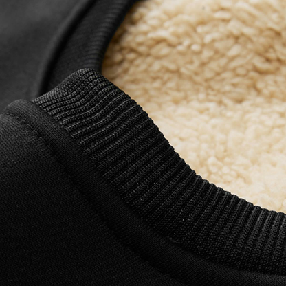 Men's Fleece-Lined Warm Pullover Sweatshirt