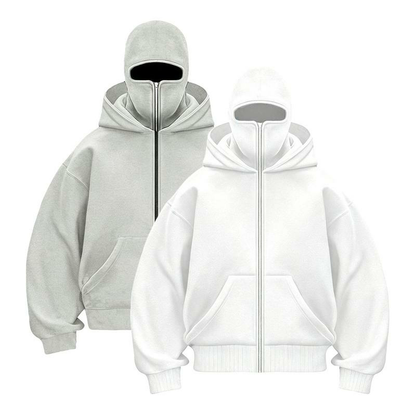 Men’s Windproof Balaclava Hoodie with Built-In Face Cover
