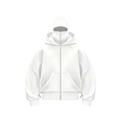 Men’s Windproof Balaclava Hoodie with Built-In Face Cover
