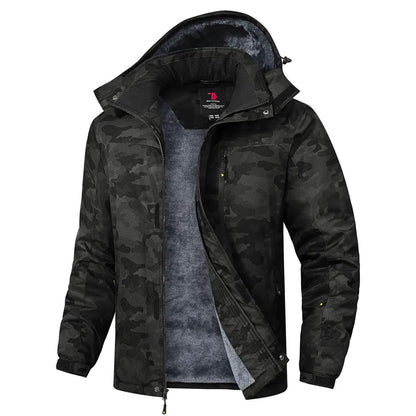 Men’s Winter Ski Snow Jacket Waterproof Windproof Fleece Lined