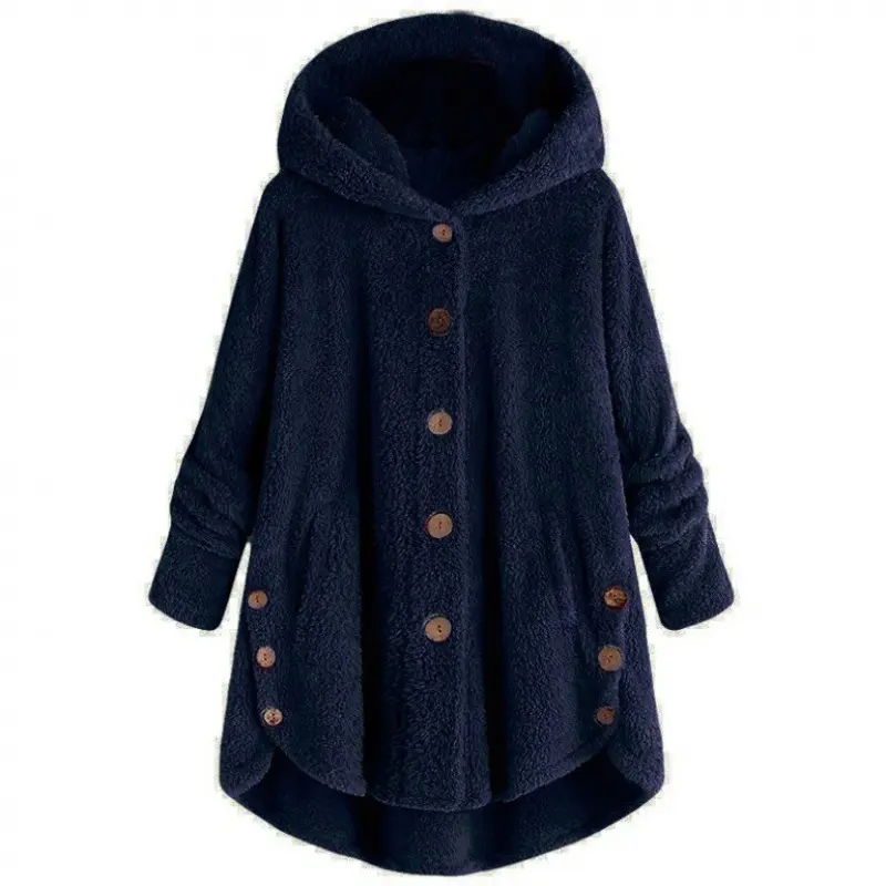 Women's 2026 Winter European-American Plush Round Neck Coats
