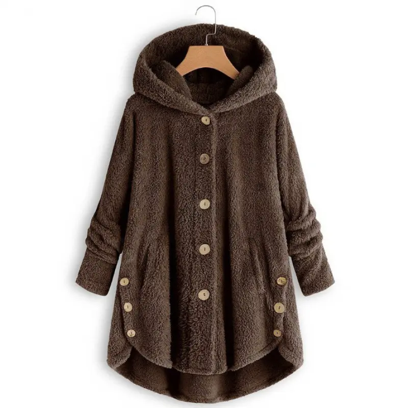 Women's 2026 Winter European-American Plush Round Neck Coats
