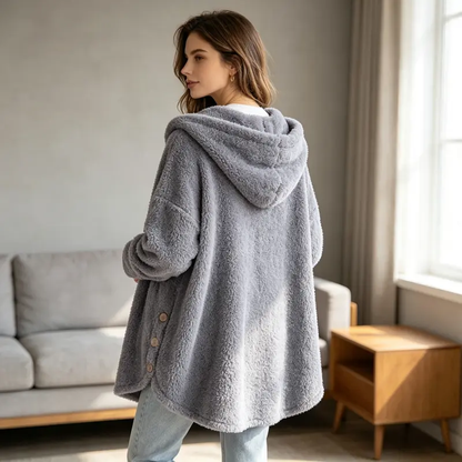 Women's 2026 Winter European-American Plush Round Neck Coats