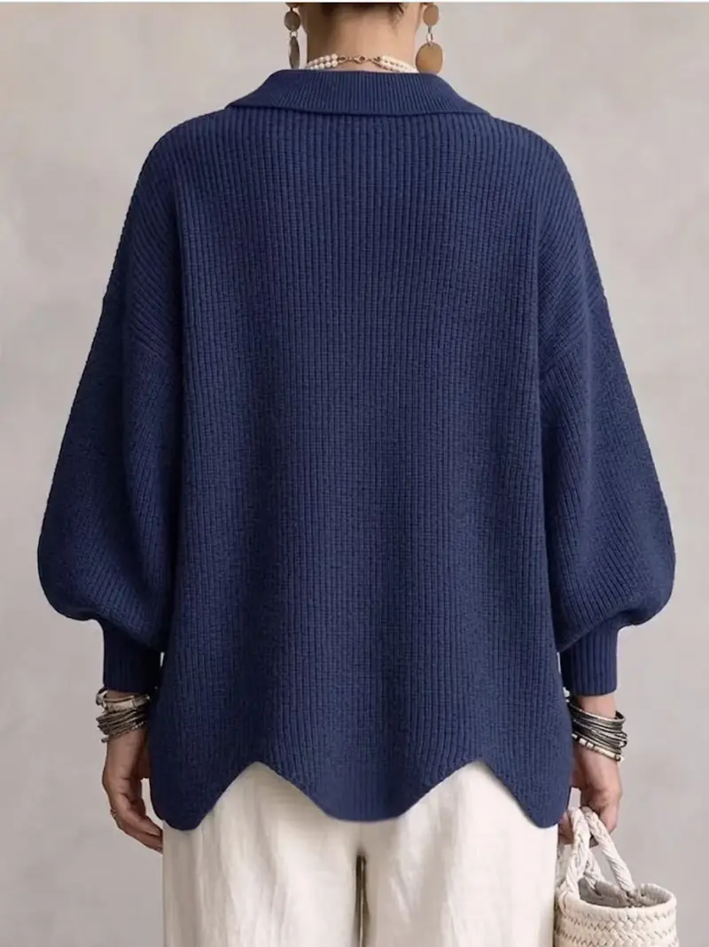Women French Lapel Knit Cardigan