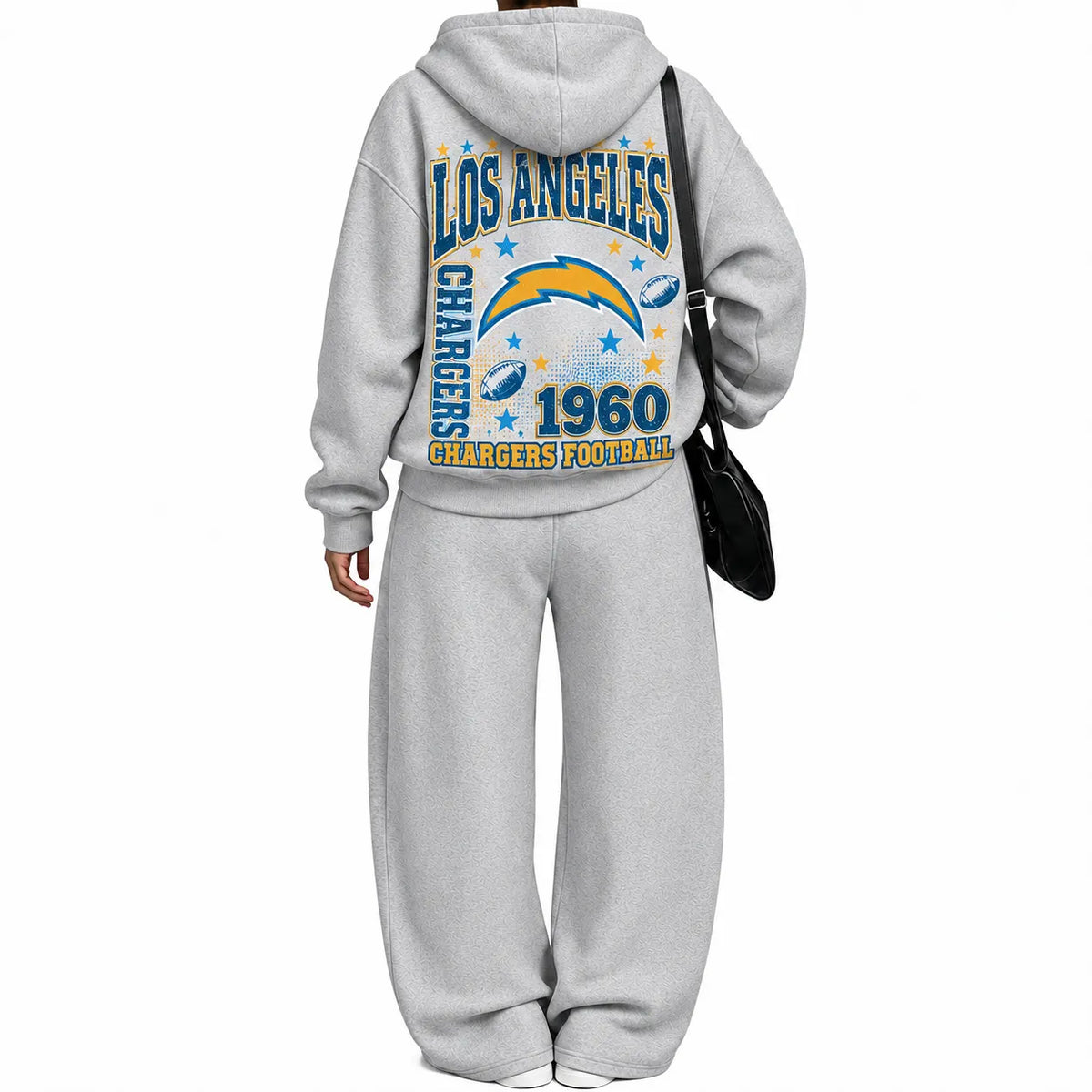 Los Angeles Chargers-Vintage Plush Hoodie set