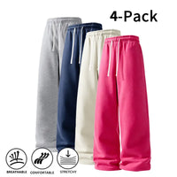 Rose red + Apricot + Navy blue + Light gray